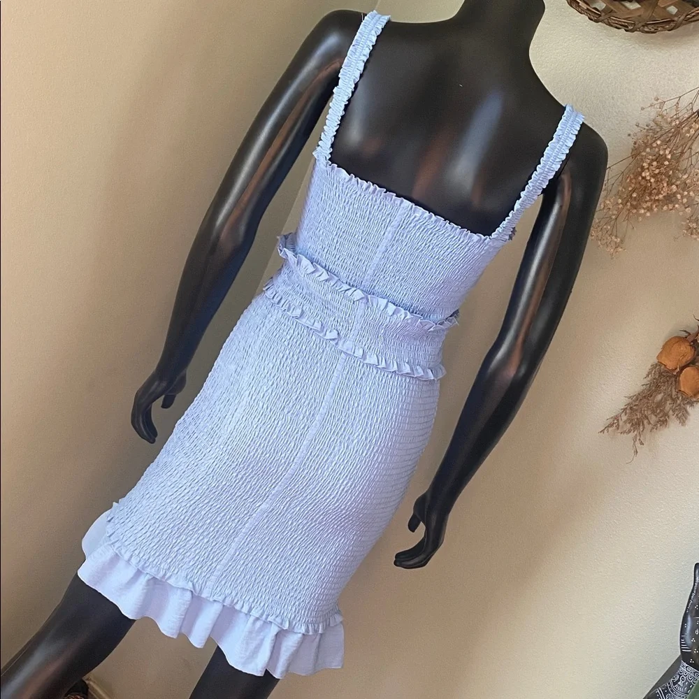 Love Tree Sky Blue Ruffled Casual Dress NWTs - Picture 8 of 11